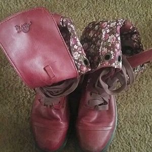 Dr. Martens burgundy boots